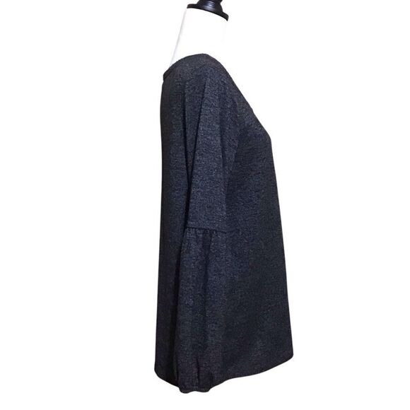 Absolutely Famous Gray Lantern Sleeve Top - Picture 3 of 7